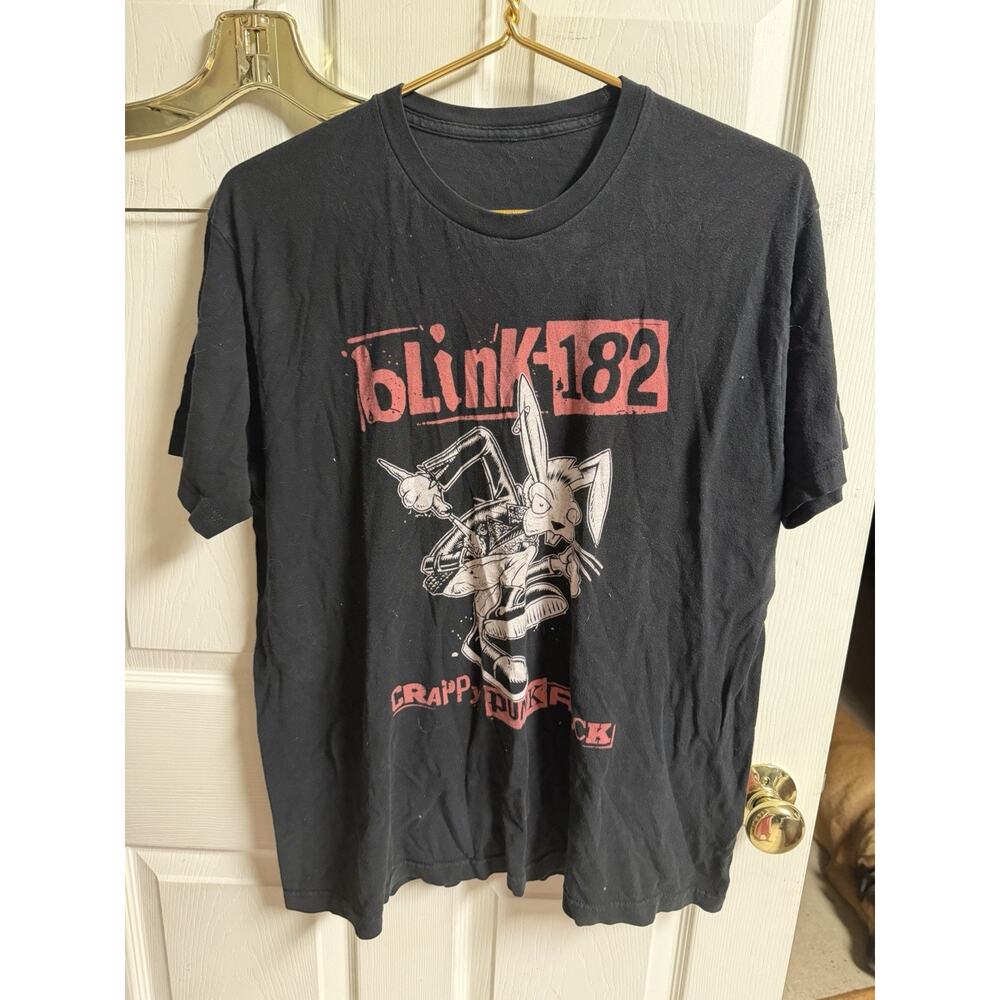 Blink 182 World Tour 23/24 Crappy Punk Rock T Shirt Size Med 40w Black